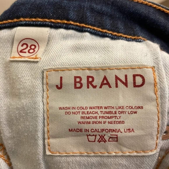 J BRAND  Sz 28 Skinny Dark Wash Jeans - Picture 7 of 8